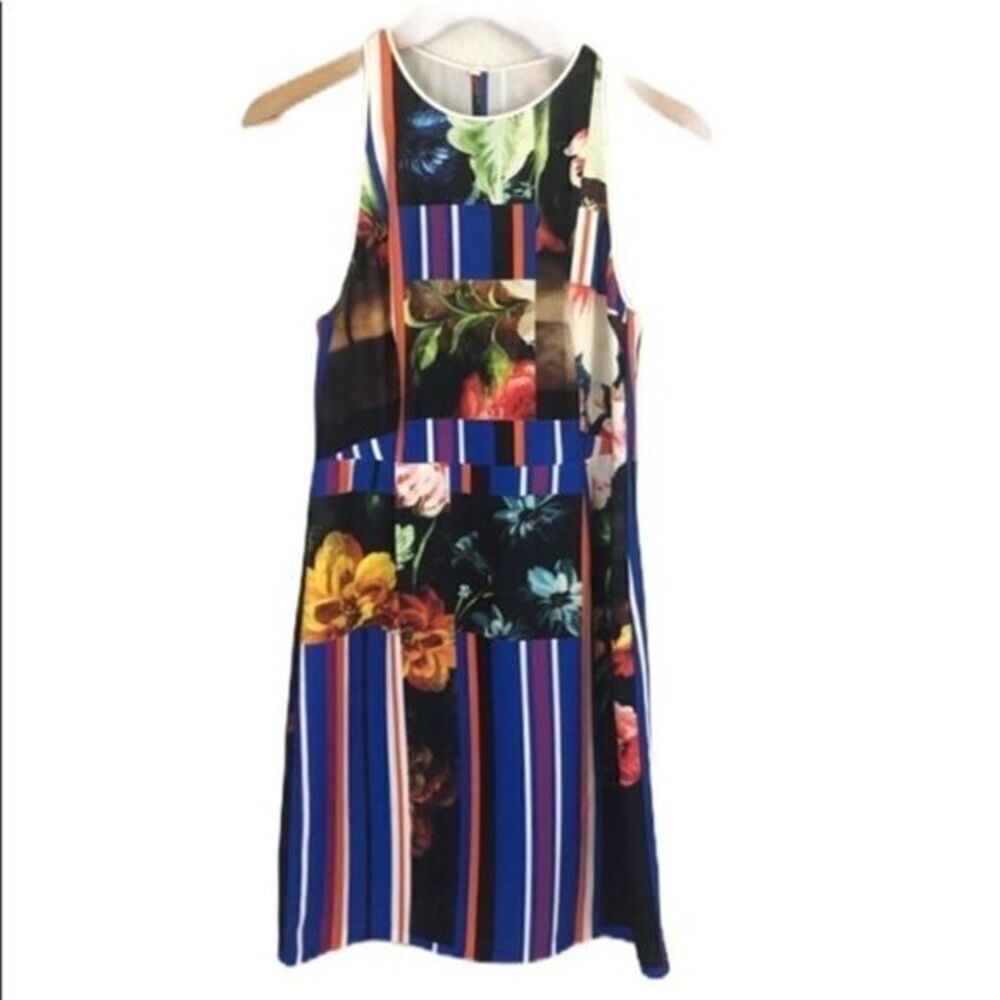 Clover Canyon Striped Floral Dress